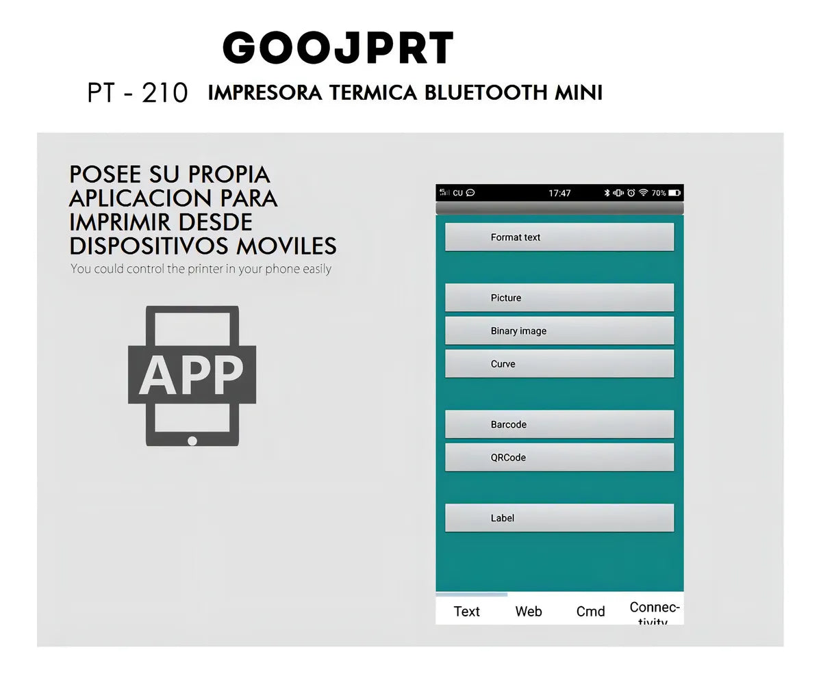 🔥 Impresora Térmica Portátil Goojprt PT-21