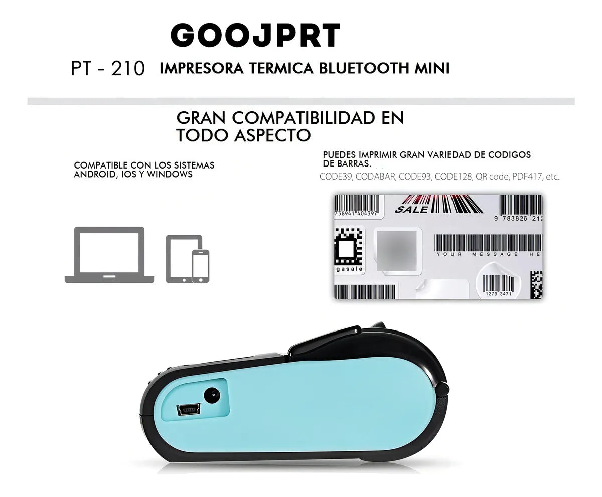 🔥 Impresora Térmica Portátil Goojprt PT-21